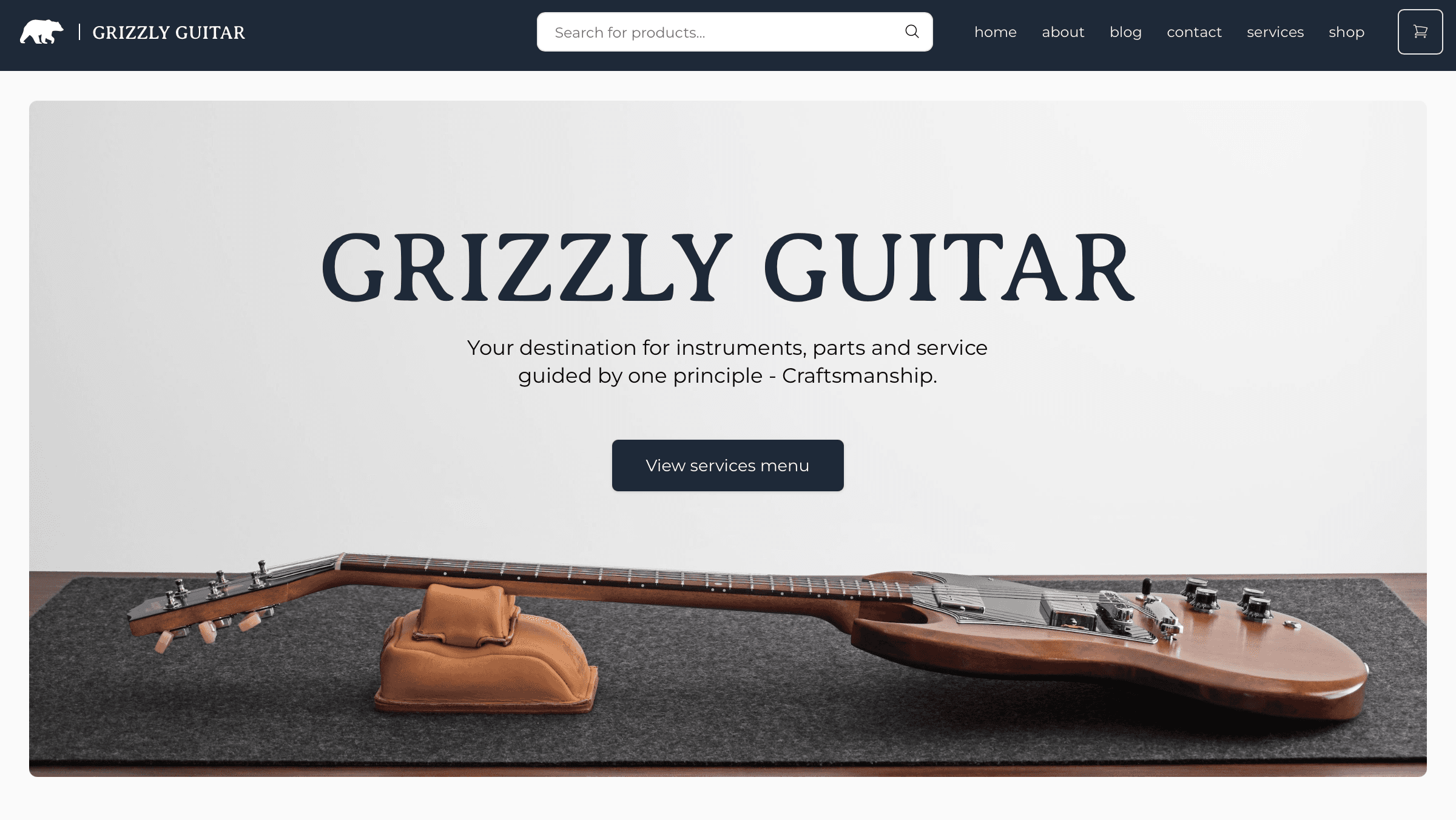 screenshot of Grizzly Guitar